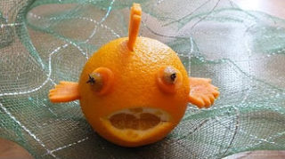 Карвинг. Рыбка из апельсина